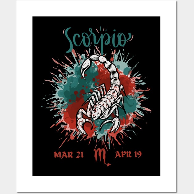 Perfect gift for a Scorpio Wall Art by Ironclaw